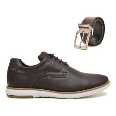 Imagem de Kit Sapato Social Casual Masculino Premium Derby Oxford Palmilha Gel M