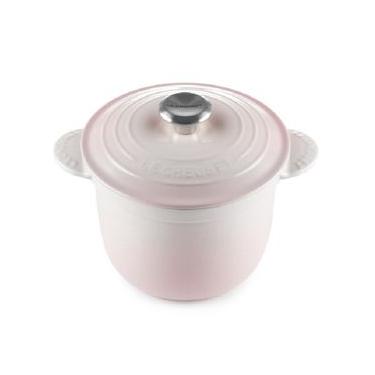 Imagem de PANELA DE ARROZ LE CREUSET TRADITION 18CM COM TAMPA INTERNA EM FERRO FUNDIDO SHELL PINK 41110187770460