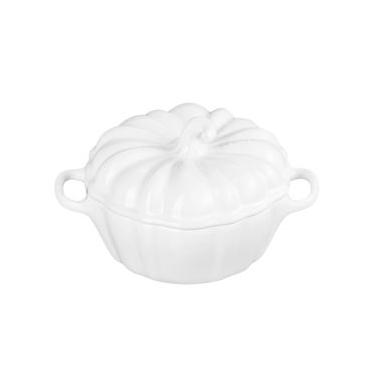 Imagem de MINI COCOTTE ABOBORA LE CREUSET 350ML/10CM EM CERÂMICA BRANCO 81814350100003