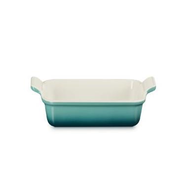 Imagem de TRAVESSA RETANGULAR LE CREUSET HERITAGE 26CM EM CERÂMICA BLEU RIVIERA 71102260990001