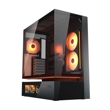 Imagem de Gabinete Gamer Cougar Vision CFV235 Com 3 Fans ARGB Preto