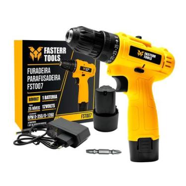 Imagem de Parafusadeira Furadeira Sem fio 3/8 Bivolt A Bateria 12v FST007 - Fast