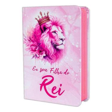 Imagem de Biblia Sagrada Com Harpa - Capa Dura Média - Filha do Rei - REI DAS BI