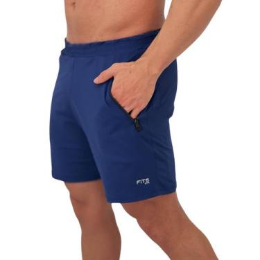 Imagem de Bermuda Masculina Em Poliamida De Academia Fitness Com Bolso - Fits Gy
