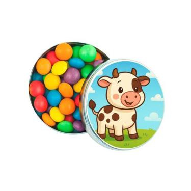 Imagem de Kit 30 Latinhas Lembrancinhas Vaquinha Cor: Prateado - Gil Festa Kids 
