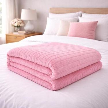 Imagem de Cobertor Manta Casal Corttex Luster Microfibra Design Canelado Toque M