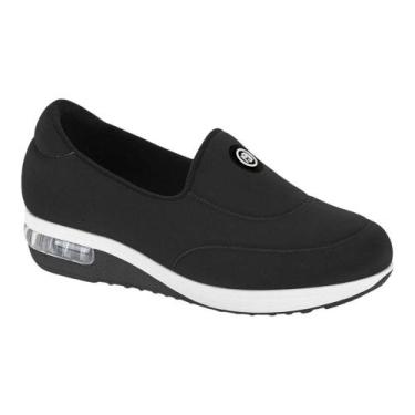 Imagem de Tenis Slip On Modare Tecido calce fácil Ultraconforto, Preto, 37