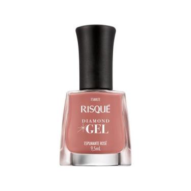 Imagem de Esmalte Risqué Diamond Gel Espumante Rosé Cremoso 9,5ml, Espumante Ros