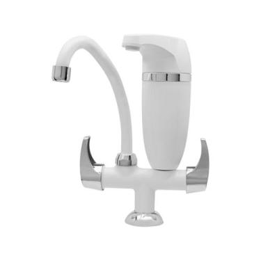 Imagem de Filtro de Água Com Torneira Premium de Bancada Acquabios Branca Cromad
