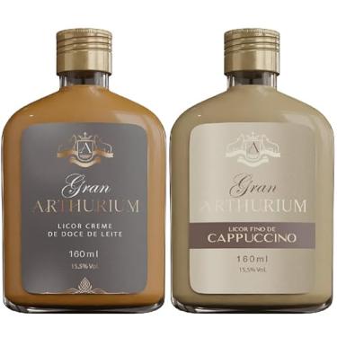 Imagem de Kit licores Doce de Leite e Cappuccino Gran Arthurium - 160 mL