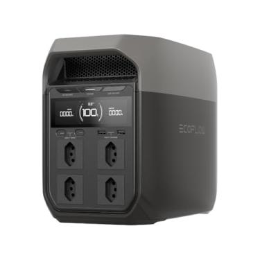 Imagem de EF ECOFLOW DELTA 3 - Tomada BR 220V Estação de Energia Portátil, Bateria LiFePO4 de 1024 Wh, 43 Min Carga Completa, Saída CA de 1800 W, Gerador Solar para backup de energia residencial, RVs.