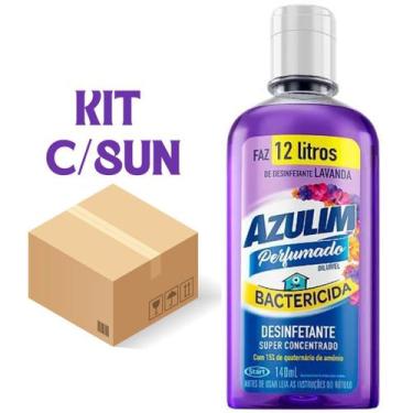 Imagem de Kit com 8 unidades Desinfetante Bactericida Lavanda 140ml Super Concen