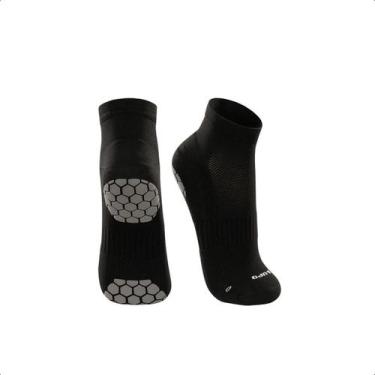 Imagem de Meia Lupo Atoalhada Solado Antiderrapante Pilates Hidro, 41/44, Preto