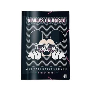 Imagem de Pasta Aba Elástica DAC Disney Dac Mickey 2 em Polipropileno para Organização de Documentos Formato Ofício
