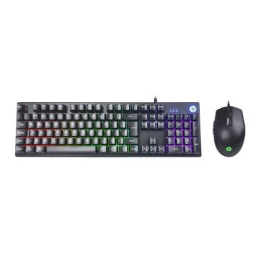 Imagem de Kit Teclado Mouse Gamer Usb Hp Km300f