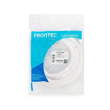 Imagem de Tubo Espiral 1-2" 2 METROS para Amarração de Chicotes Flexível e Fácil de Manusear Branco Frontec