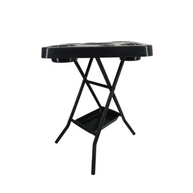 Imagem de Mesa Petisqueira Dobrável Mesinha Petisqueira Multiuso Desmontavel Portátil em Plástico...