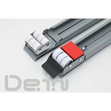 Imagem de Suporte de Base com Rodízios OEM para Geladeira Fogão Máquina de Lavar e Lava-Louça Até 200kg Ajustável Prata