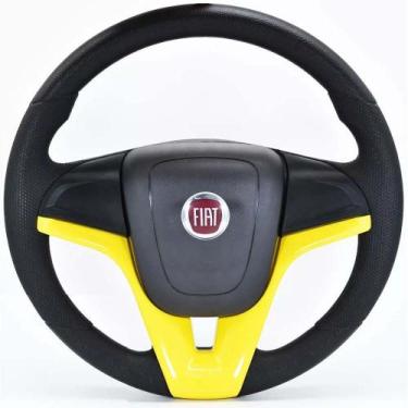 Imagem de Volante Esportivo Fiat Uno 95-01 Elba 95-96 Fiorino 95-01 Cruze Buzina