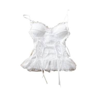 Imagem de Saia Tutu Gótica Preta Elástica Com Detalhes Em Renda E Tule Para Mulh