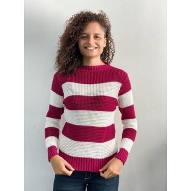 Imagem de Blusa Feminina Suéter Gola Alta Cacharrel Inverno Frio Corda 269 - Dee