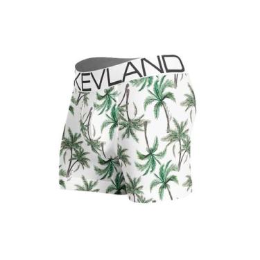 Imagem de Cueca Boxer Kevland Palm Trees, G, Branco