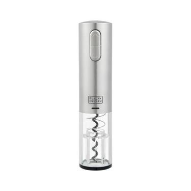 Imagem de Abridor de vinho saca rolha black decker elétrico w10 em aço inox