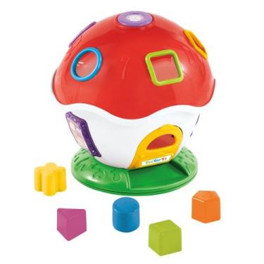 Imagem de Brinquedo Didático Casinha Cogumelo Musical Educativo Blocos - Tateti