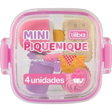 Imagem de Borracha Decorada Mini Piquinique C/4 (S) - Tilibra