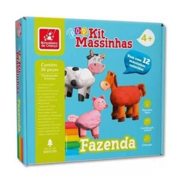 Imagem de Colecao pop - kit massinha fazenda - Brincadeira de Criança
