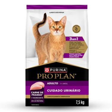 Imagem de Ração Pro Plan Cuidado Urinário para Gatos Adultos Purina 7,5kg