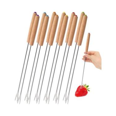 Imagem de Conjunto De Garfos De Fondue Em Aço Inoxidável, 6-24 Peças, Garfos Lon