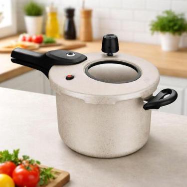 Imagem de Panela de Pressão Visor Superior Baunilha 4,5 L Fechamento Externo - M