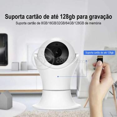 Imagem de Câmera Ip C360 De Segurança Wifi Robô Hd 1080P - 8165Hp