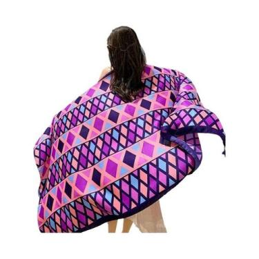 Imagem de Lenço De Praia Feminino Bohemia Floral De Verão, Xale Hijab, Pashmina 