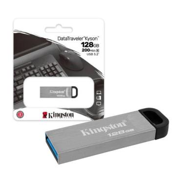 Imagem de Pen Drive 128gb Usb 3.2 DataTraveler Kyson Metal 200mbs Leit DTKN/128G