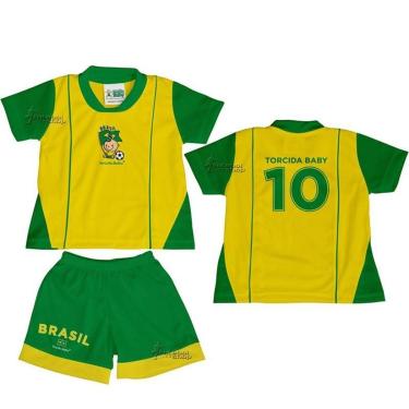Imagem de Uniforme de Bebê do Brasil - Torcida Baby 031H-Masculino