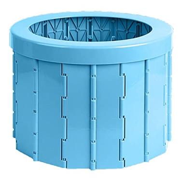 Imagem de GQYYS Banqueta portátil dobrável para carro ao ar livre, acampamento, vaso sanitário, carro, vaso sanitário, design ergonômico, para acampamento, caminhadas, viagens longas e congestionamento de trânsito, lavável