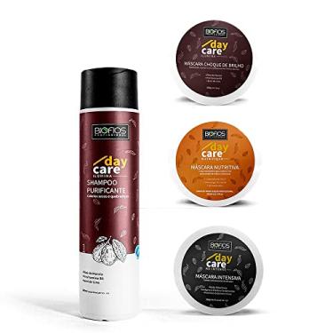 Imagem de Kit Cronograma Capilar - 300g cada + Shampoo Hidratante 250ml - Biofios Profissional