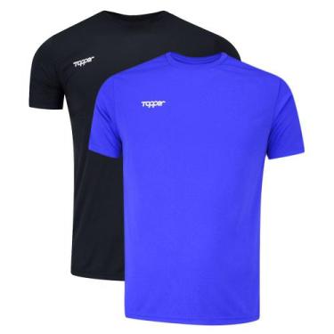 Imagem de Kit 2 Camisetas Topper Fut Classic Masculina