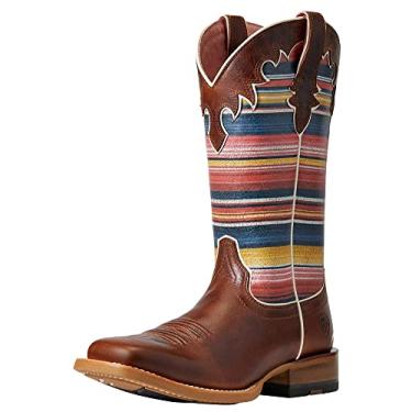 Imagem de Ariat Bota feminina Fiona Western, Marrom centeio/Sedona Serape, 38