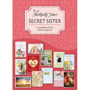Imagem de Secret Sister – Cartas de felicitações em caixa para todas as ocasiões – Escrita misturada – (Caixa com 12)