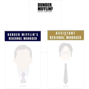 Imagem de Cool TV Props - Conjunto de blocos de notas para escritório – Mercadoria Dunder Mifflin – 3 blocos de notas temáticos de escritório