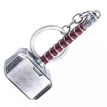 Imagem de Abridor de garrafas Thor abridor de garrafa, abridor de cerveja, abridor de chaves Thor of Hammer Mjolnir, abridor de chaveiro Thor Hammer Lovers, presente para festas, pub, presentes de vinho, saca-rolhas, chave de bebida, Prata