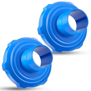 Imagem de Tondiamo 2 peças de adaptador de mangueira para escumadeira de superfície de vácuo de piscina acima do solo compatível com suporte de parede 11238 adaptador de mangueira B (azul)
