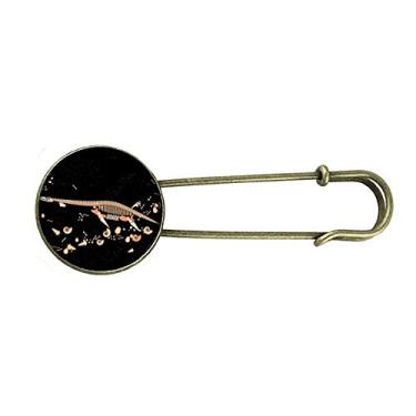 Imagem de Bones Preto Miniatura Dinossauro Retro Metal Broche Broche Clipe Joias