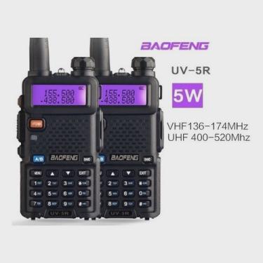 Imagem de 2 Rádio Baofeng Uv5r Walkie Talkie Portátil Profissional