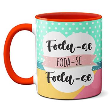 Imagem de Caneca Fofa Lhama Meditação Foda-se Foda-se Foda-se (Vermelha)