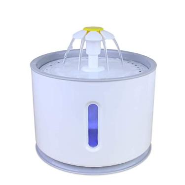 Imagem de LUGU 2.4L Fonte de Água de Gato Automático para Animais de Esti o com LED USB Elétrico Cão Gatos Animais de Esti o Mudo Bebedor Alimentador Tigela Pet Fonte de Água Distribuidora