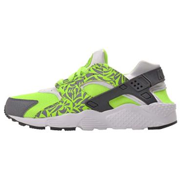 Imagem de Tênis masculino Nike Huarache Run Print (GS) 704943-300, 6 Big Kid, Electric Green/Cool Grey-white